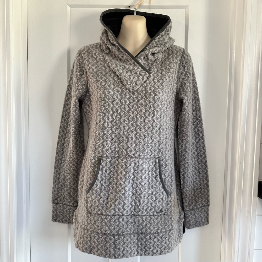Prana Gray Patterned Hoodie